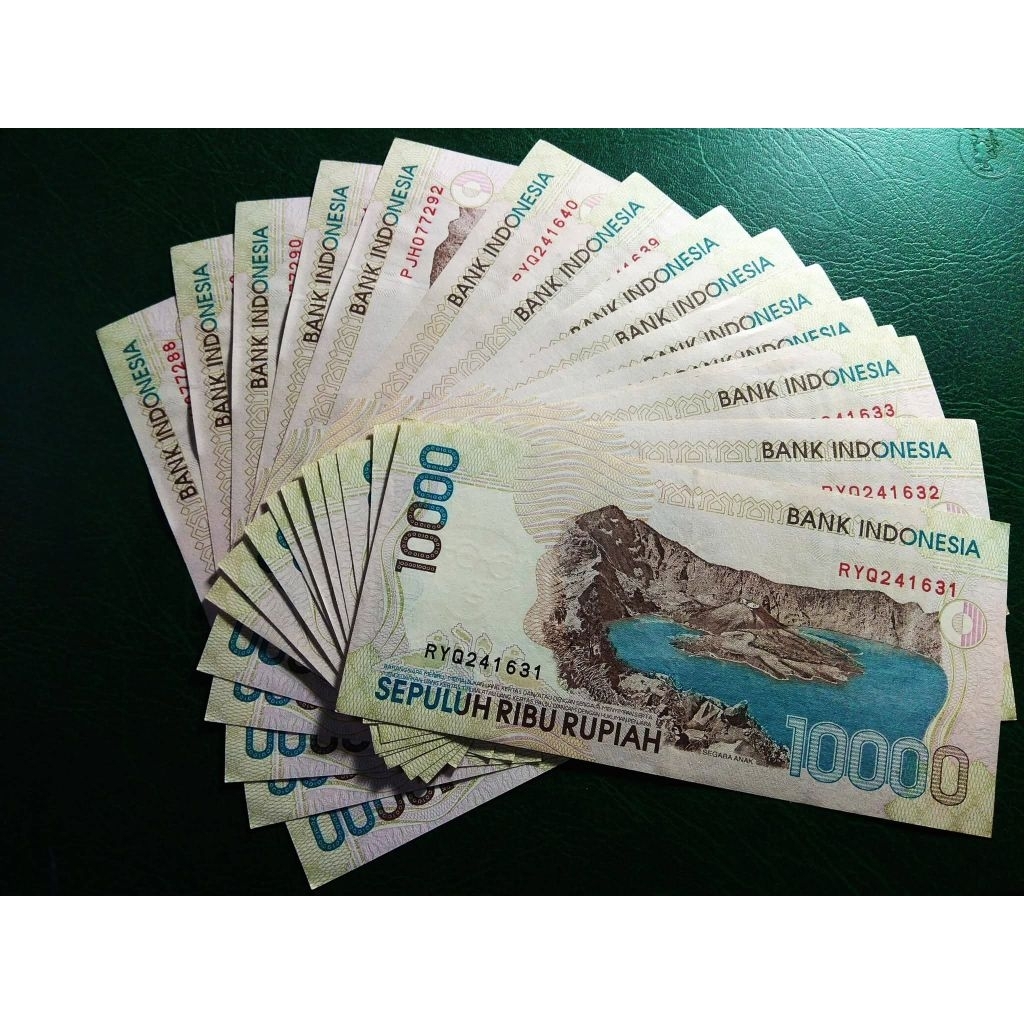 Koleksi Uang Kuno 10000 Rupiah Cut Nyak Dien Tahun 1998 - UNC Baru Gress