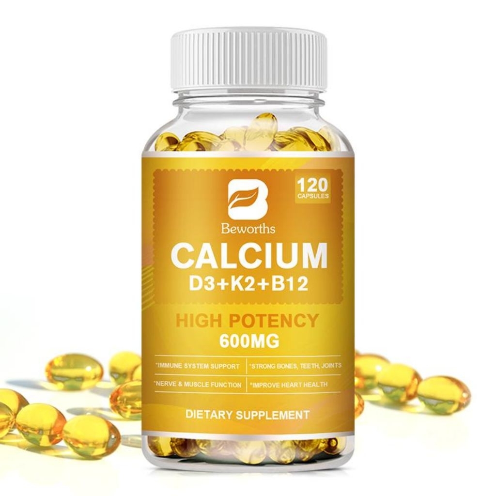 BEWORTHS CALCIUM VITAMIN 4-in-1D3+K2+B12 120 capsules