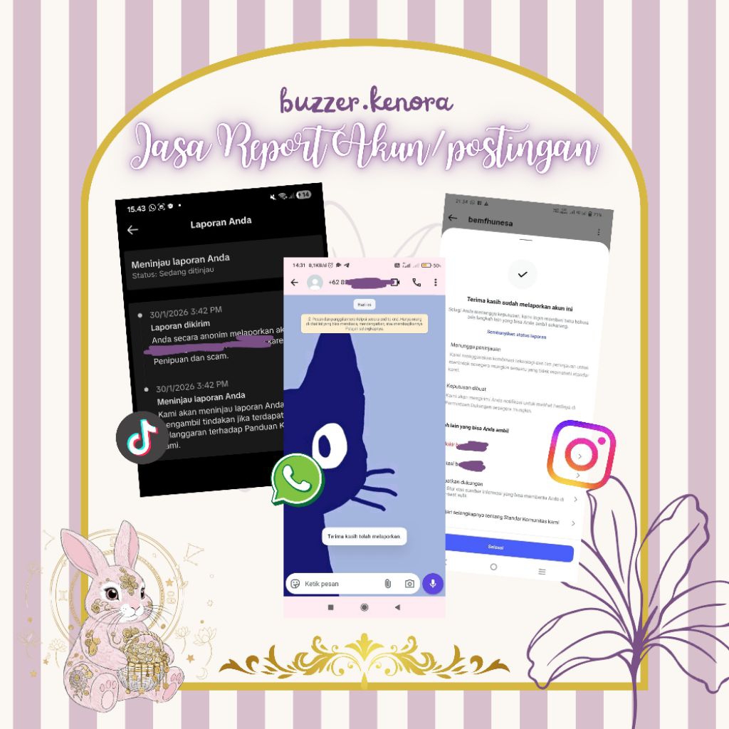Jasa Report Sosmed • Jasa laporkan akun, Jasa hilangkan akun