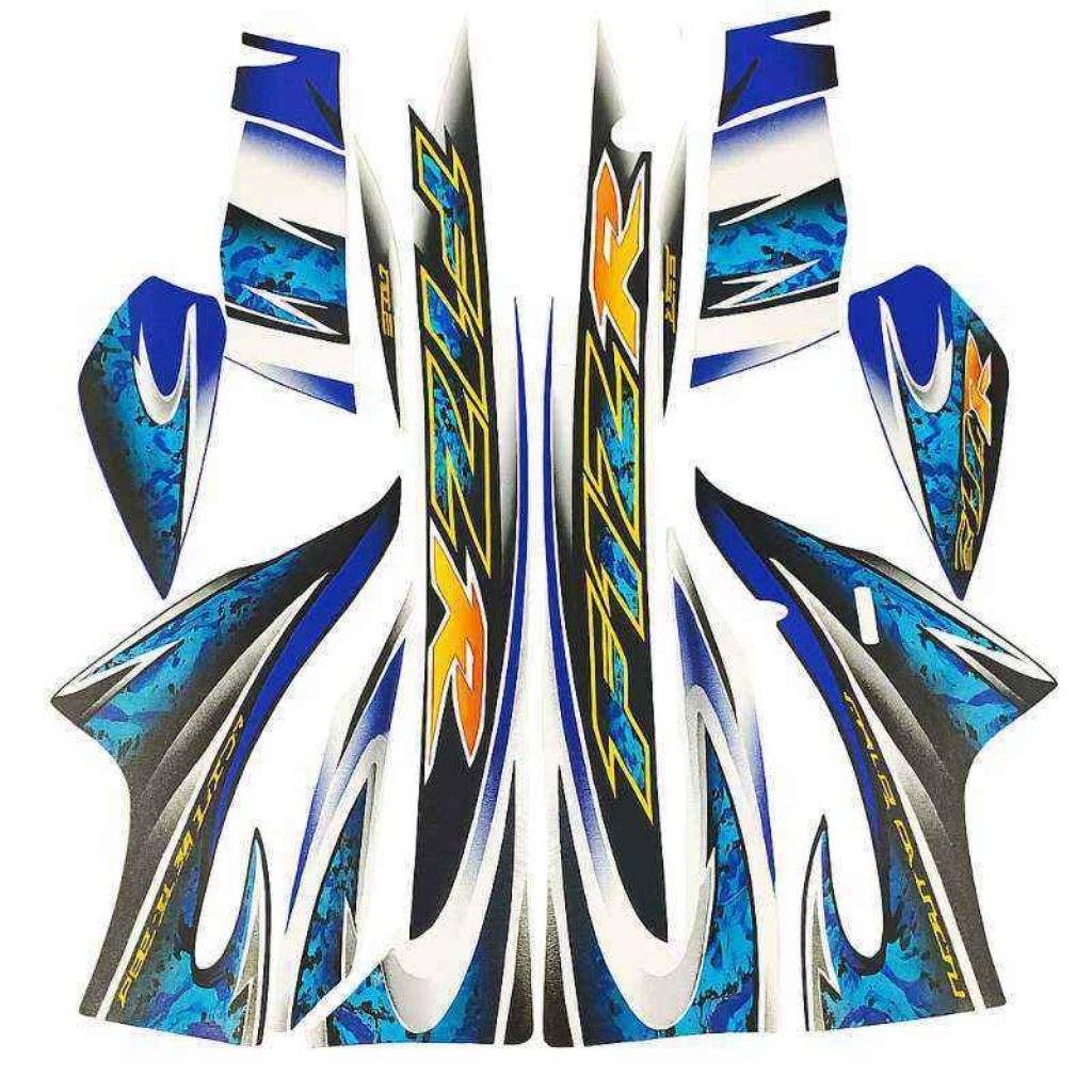 Striping stiker body motor yamaha fiz R f1zr 2005 stiker list bodi motor fiz r tahun 2005