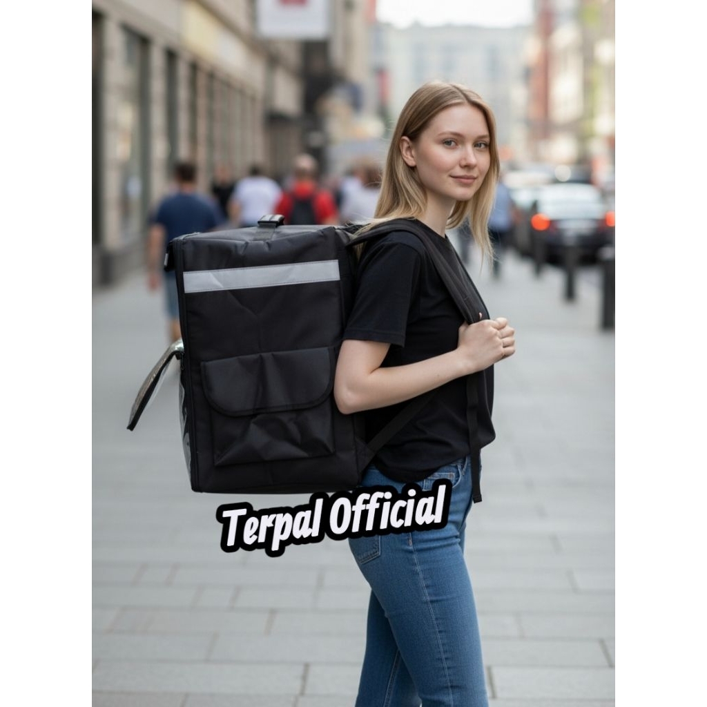 Tas Ransel Jumbo. Tas Grabfood Anti air. Tas Kirim Makanan. Tas Gofood