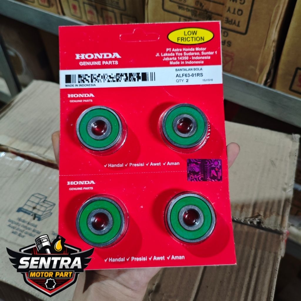 Laher Bearing Roda Depan Honda Supra X 125 Karisma Revo Tiger GL 6301