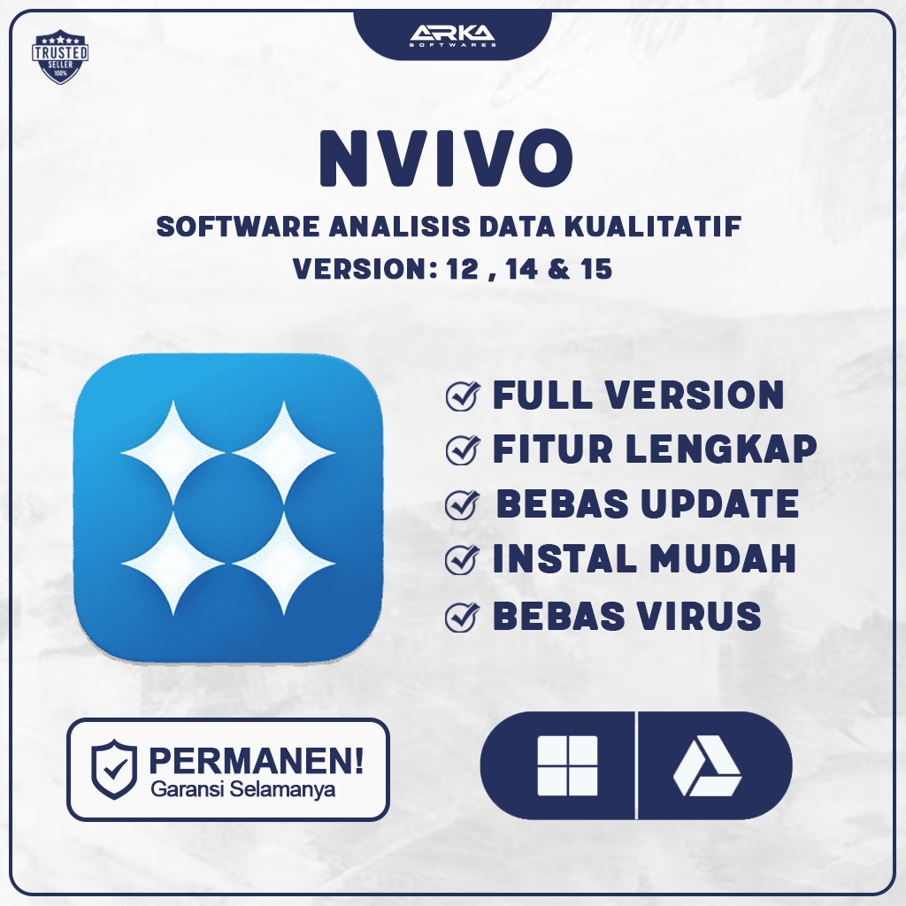 NVivo 12 Pro Full Version Original Lifetime | Software Analisis Data Kualitatif (WIN & MAC)