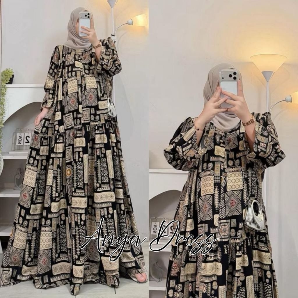 Gamis Terbaru Series Raya Gamis Jumbo Rayon Premium Kain Adem Lembut Gamis Wanita Muslimah Kekinian 