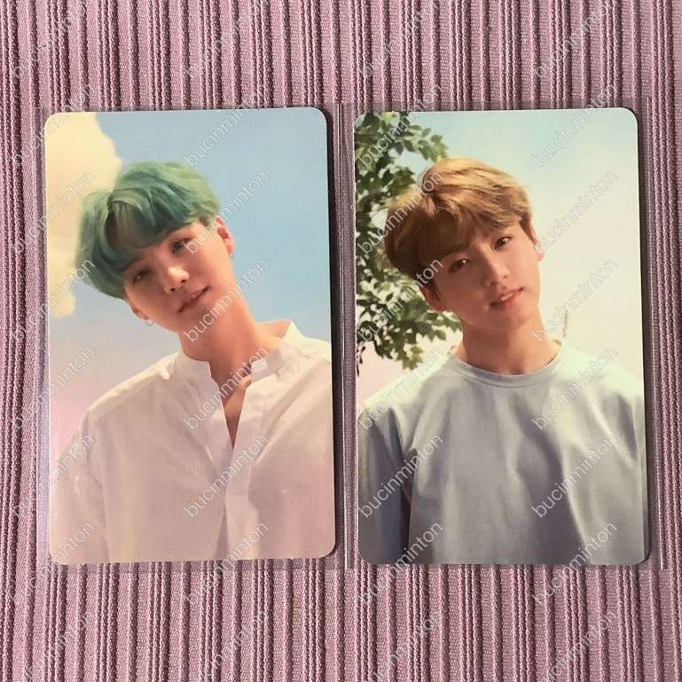 Photocard Yoongi Awan Jungkook Love Yourself Her O BTS PC Suga Permission To Dance