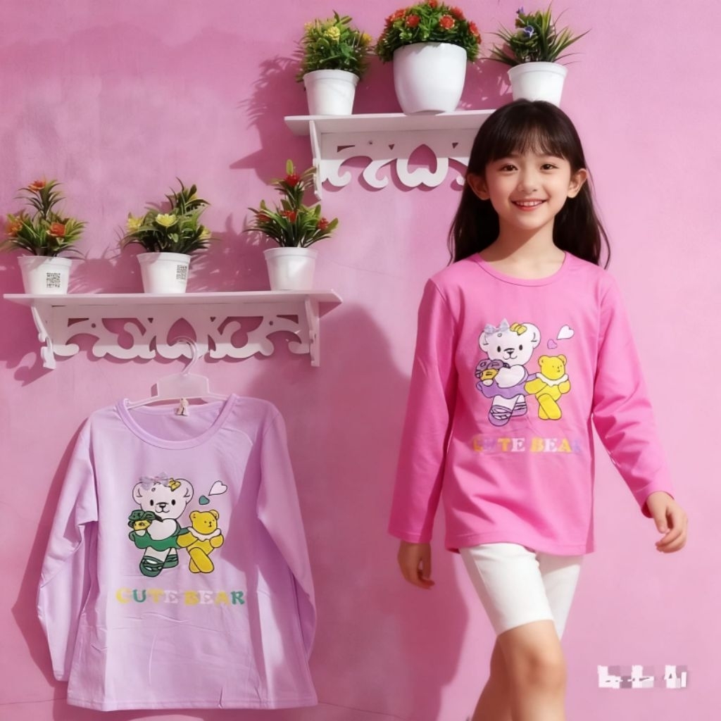 BAJU KAOS ANAK MOTIF BERUANG MEREK WAYNE