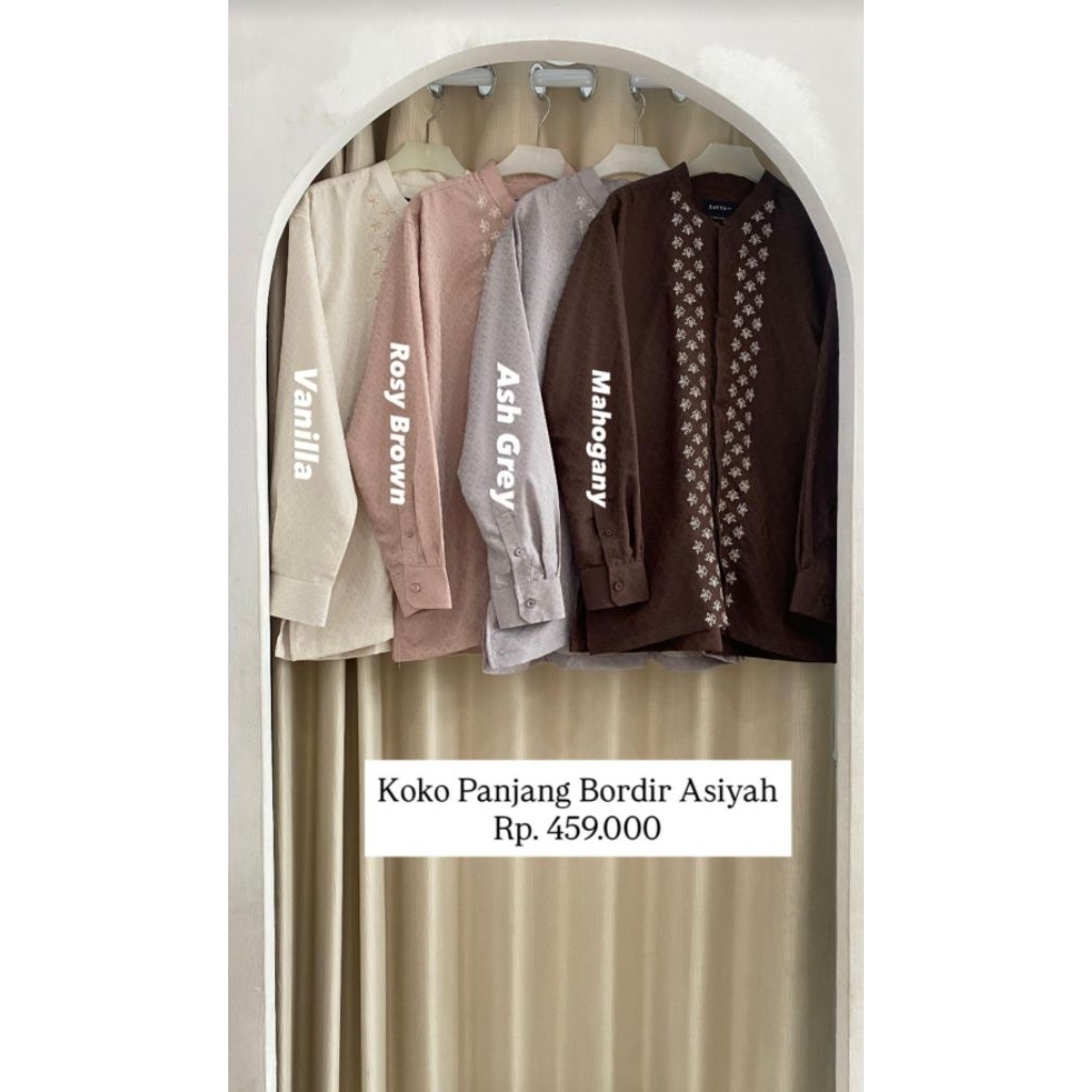 koko PANJANG BORDIR AISYAH elzatta sarimbit