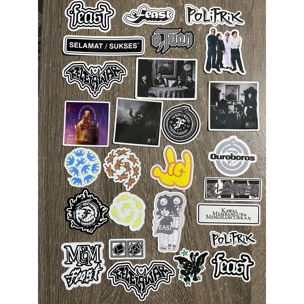 .FEAST | COD Sticker Pack Feast Sticker Vinyl .Feast Sticker Feast M&M