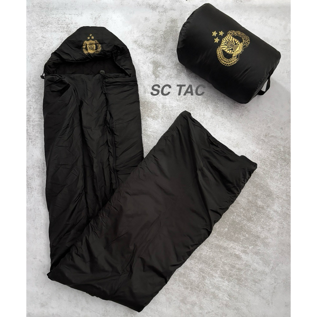 Sleeping Bag HITAM Jatah POLRI TEBAL/Sleeping Bag POLRI