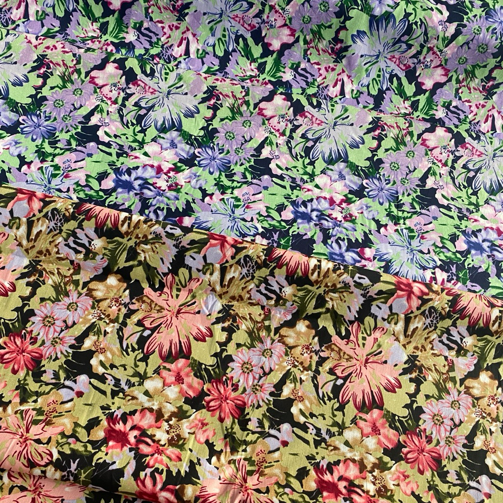 Kain Katun Jepang Motif Bunga