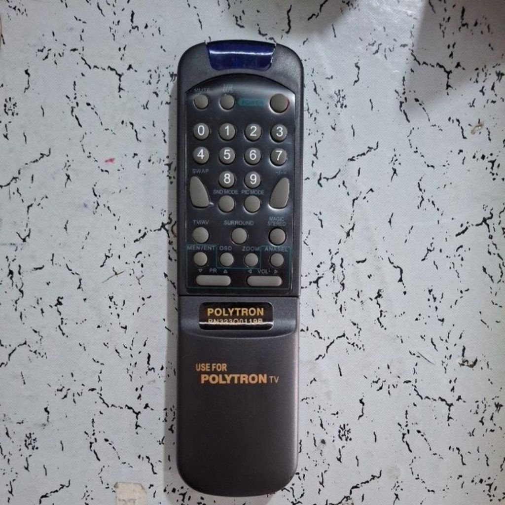 remote untuk tv jadul polytron model tabung