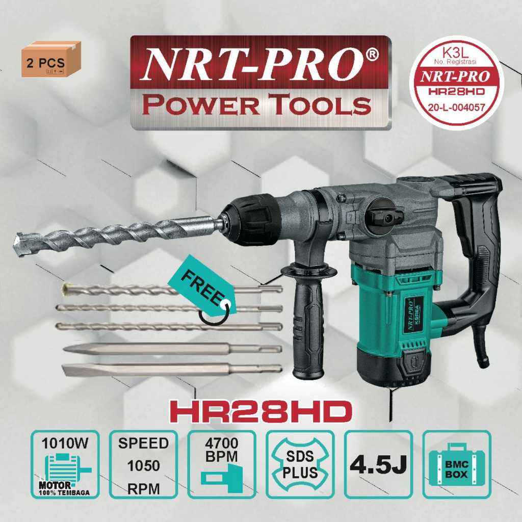 NRT PRO HR28HD/HR 28 HD/HR28/28HD Hammer Drill Bor SDS Rotary Hammer 28mm