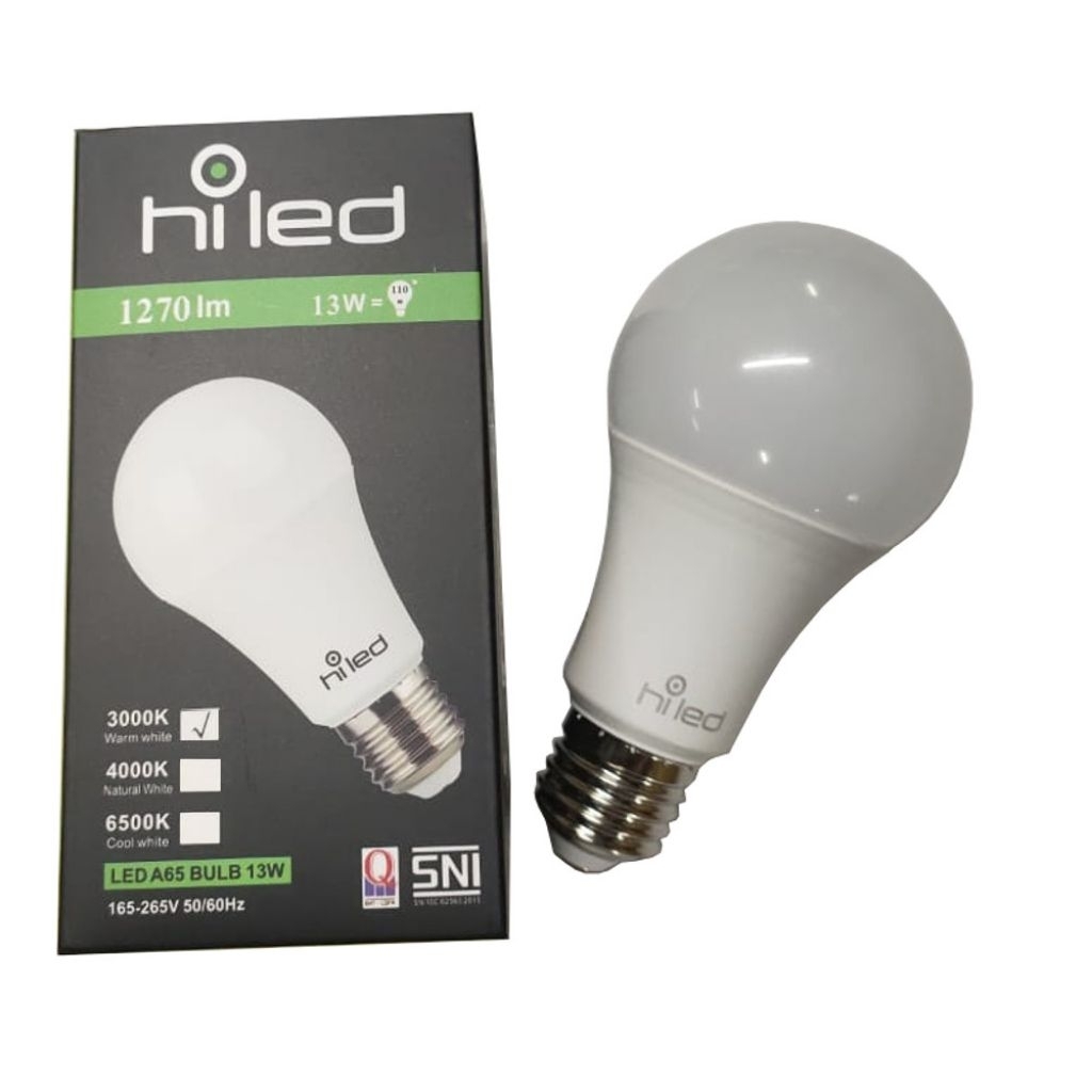 LAMPU BOHLAM LED 13 WATT HILED A3 6500K 4000K 3000K // LAMPU HILED LED