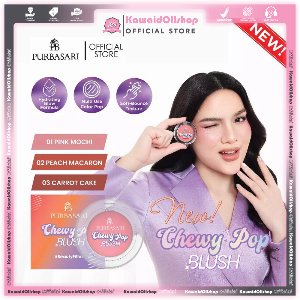 Purbasari Chewy Pop Blush / Cream Blush On Beauty Filter
