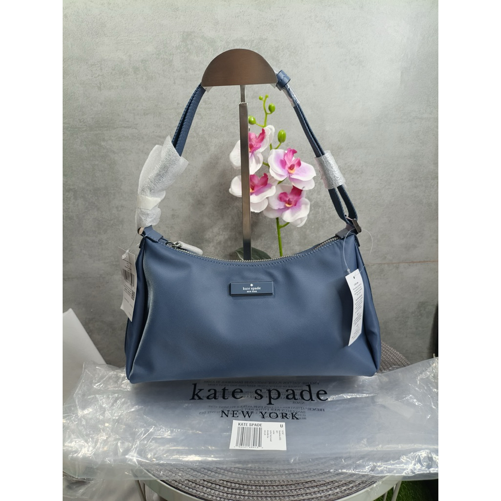 Kate spade carter nylon shoulde bag bluestone