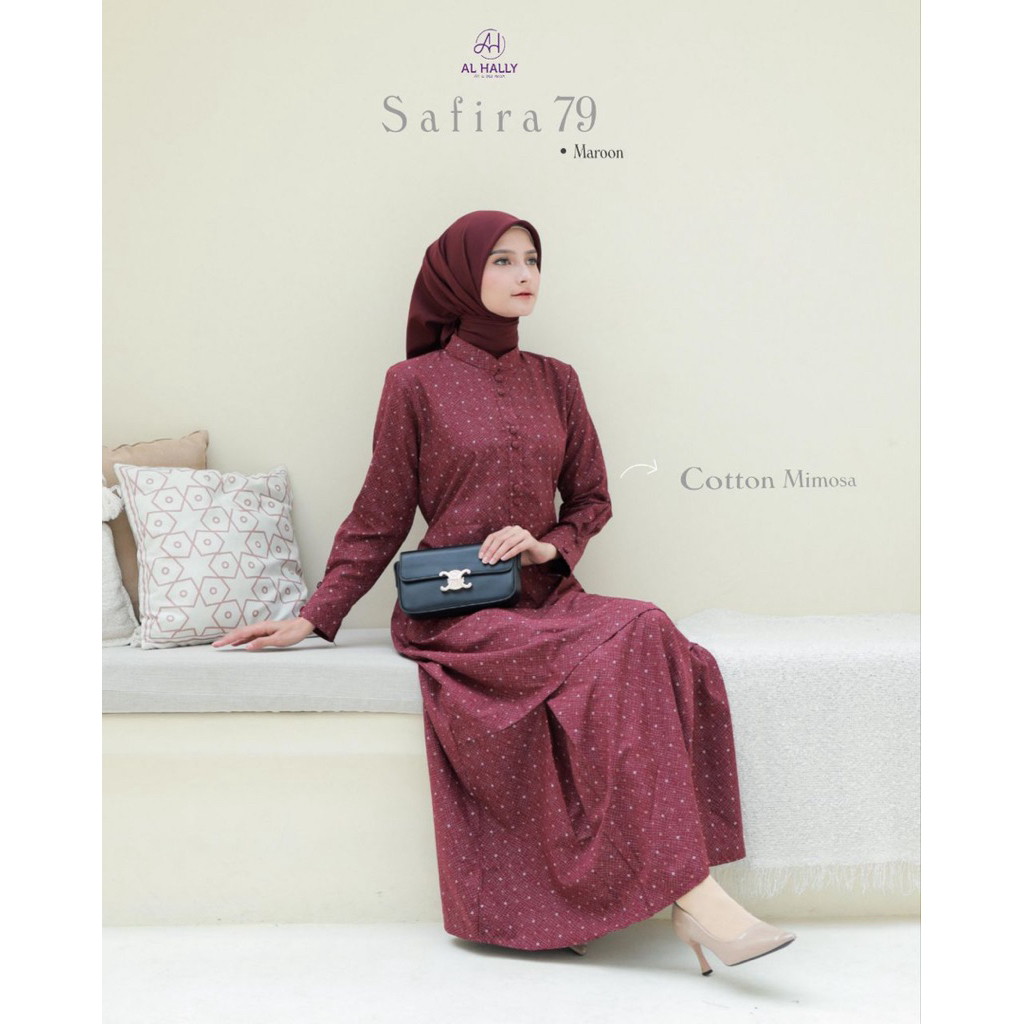 GAMIS WANITA ALHALLY SAFIRA 79 || KATUN PRINT