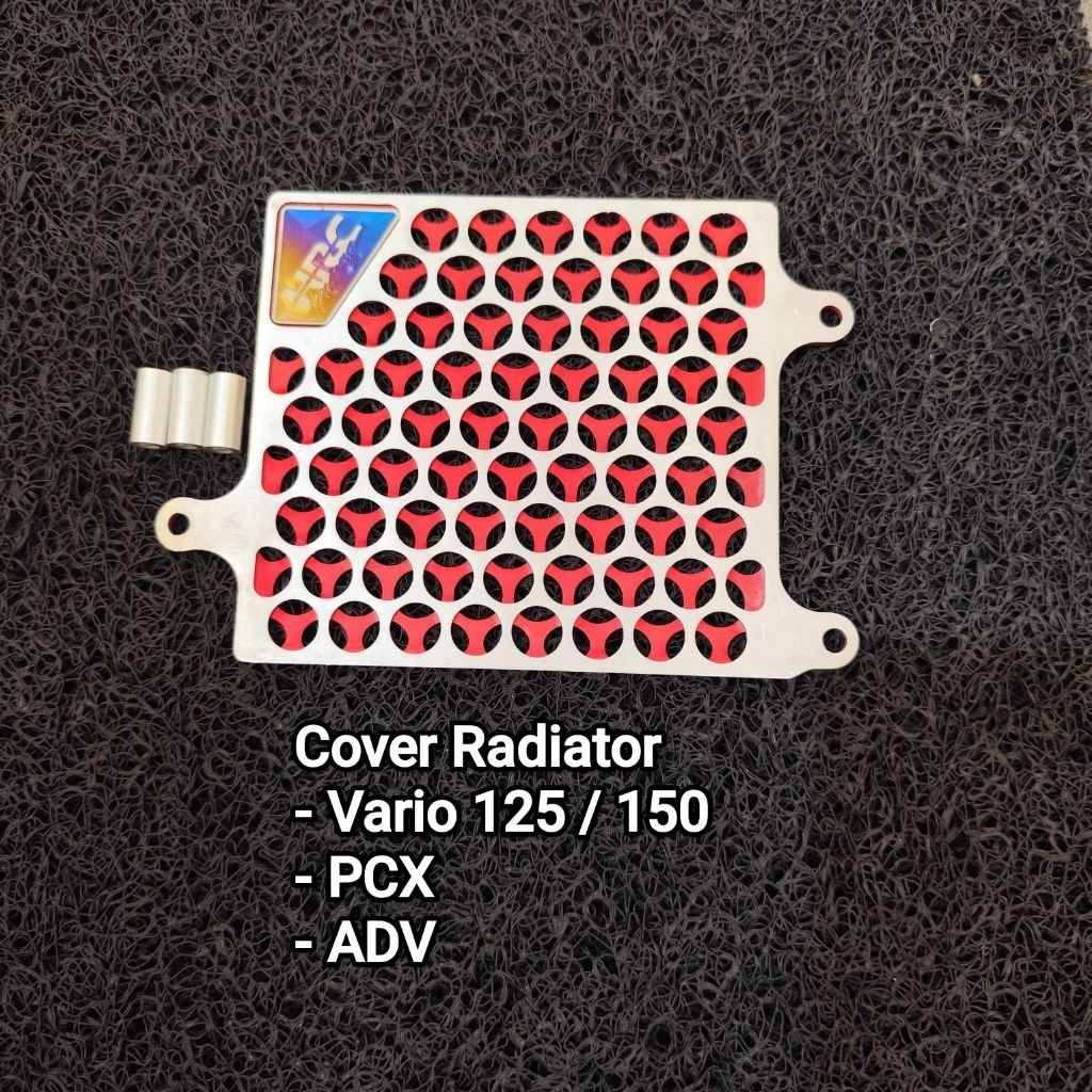 COVER RADIATOR HRC ALUMUNIUM CNC EMBLEM TITANIUM HRC VARIO PCX ADV