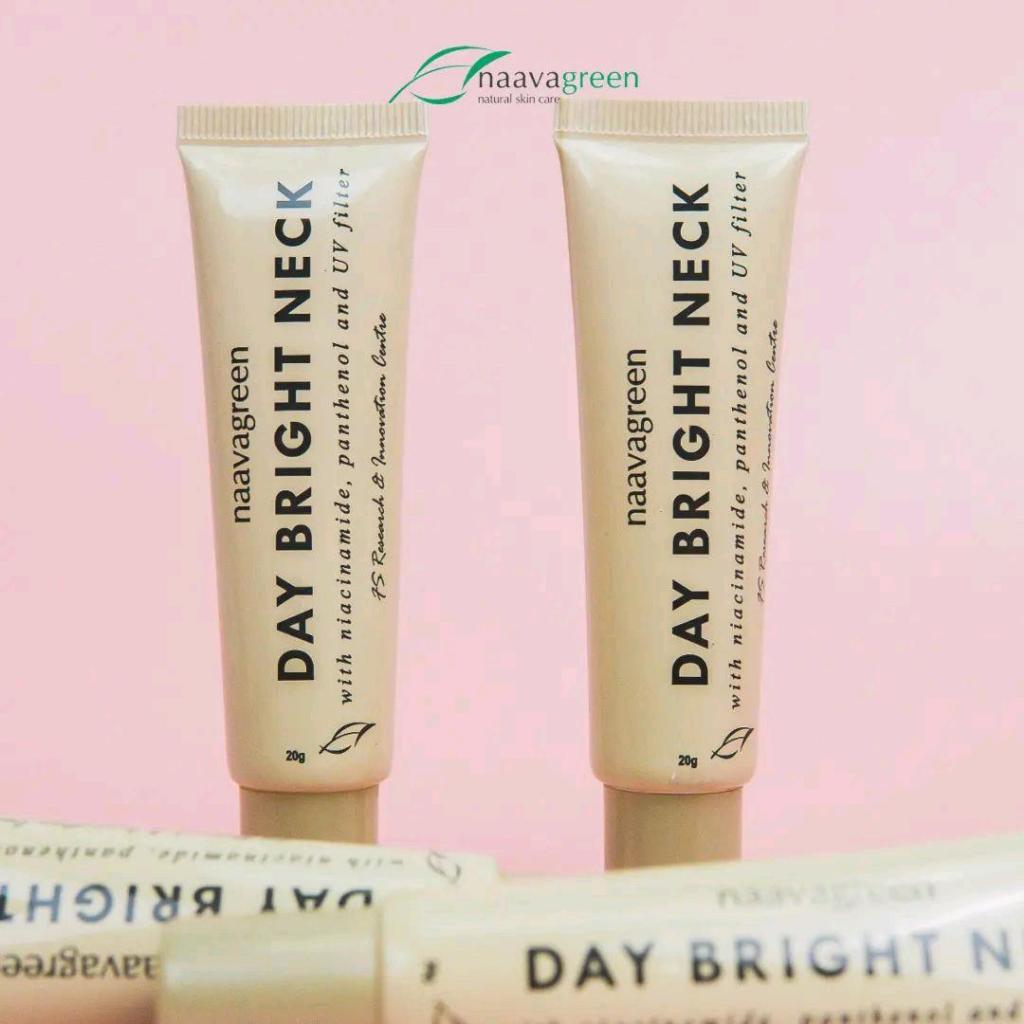 Naavagreen Neck Bright Day Cream – Krim Leher Pencerah & Pelembap - Anti Kusam & Anti Aging