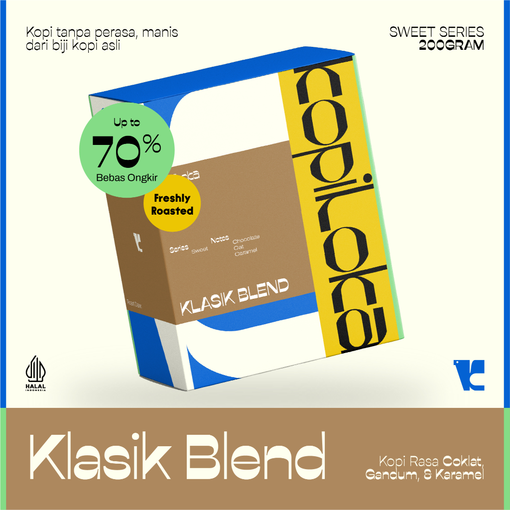 Biji Kopi 70% Arabika 30% Robusta Espresso Seimbang | KOPI LOKA Blend 30:70 200gr