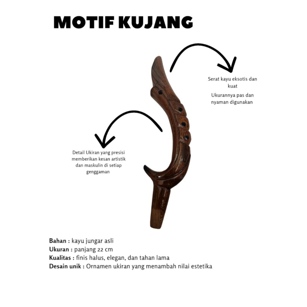PROMO PAHUL KAYU | GAGANG JORAN KAYU | PAHUL JORAN KAYU MOTIF KUJANG