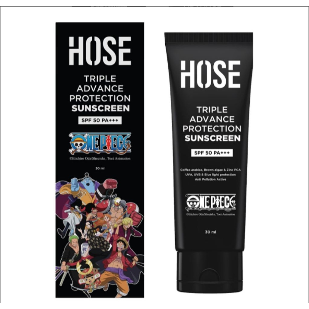 Hose x One Piece Sunscreen Wajah Pria SPF 50 30ml