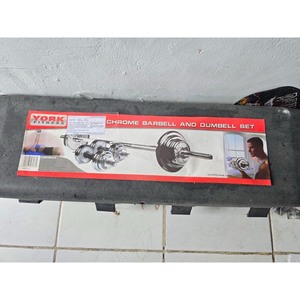PRELOVED Dumbell set 50kg / york dumbell koper set 50kg