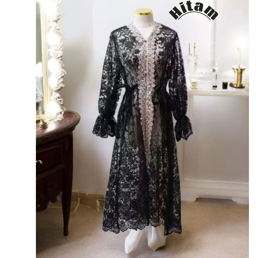 Brukat Cardigan + renda + Oter_ buat kondangan + wisuda + acara kluarga + formal