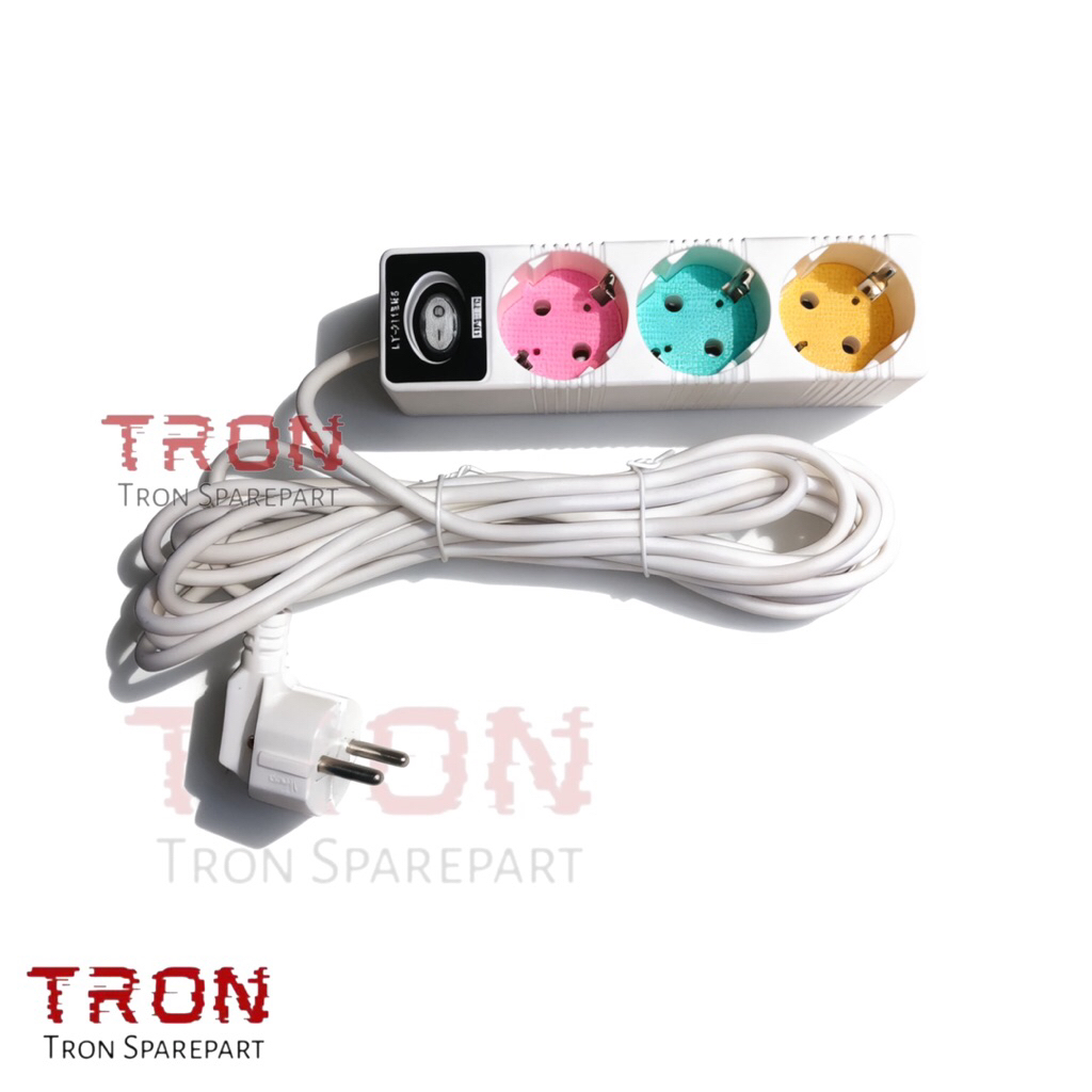 Cok Sambung YUNIOR 3 Lubang Panjang 5 Meter SNI Kualitas Bagus