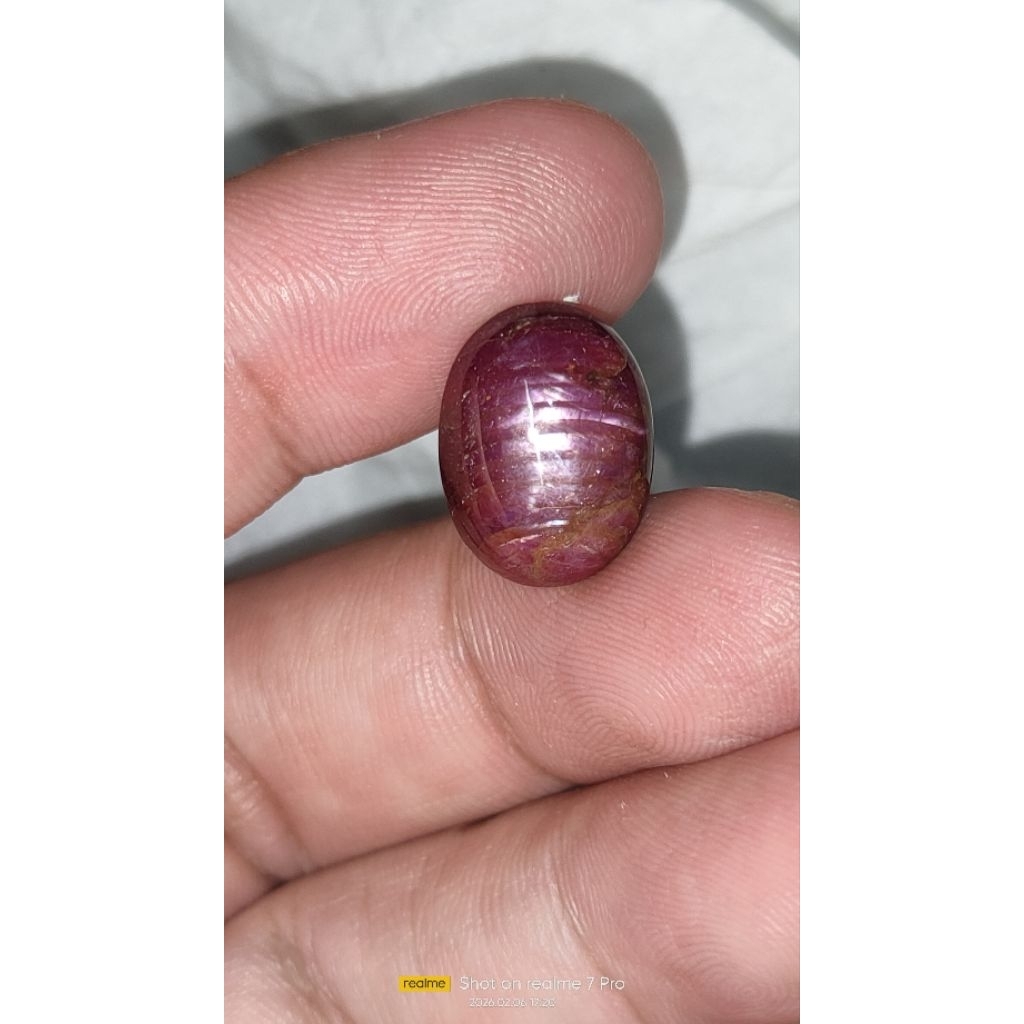 Natural batu Ruby star 12.50cts