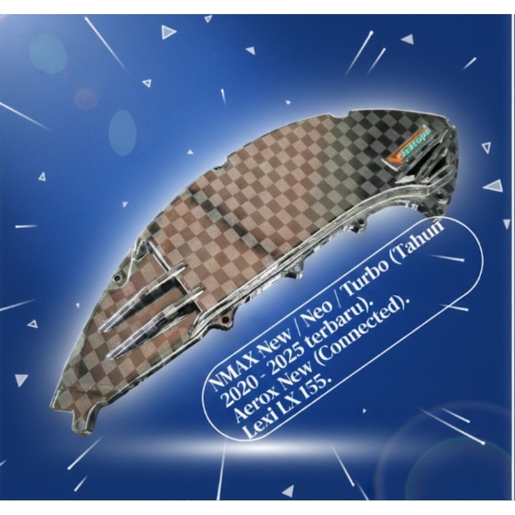 TUTUP FILTER CARBON CELUP SPREDTOW NMAX New / Neo / Turbo (Tahun 2020 - 2025 terbaru).
Aerox New (Co