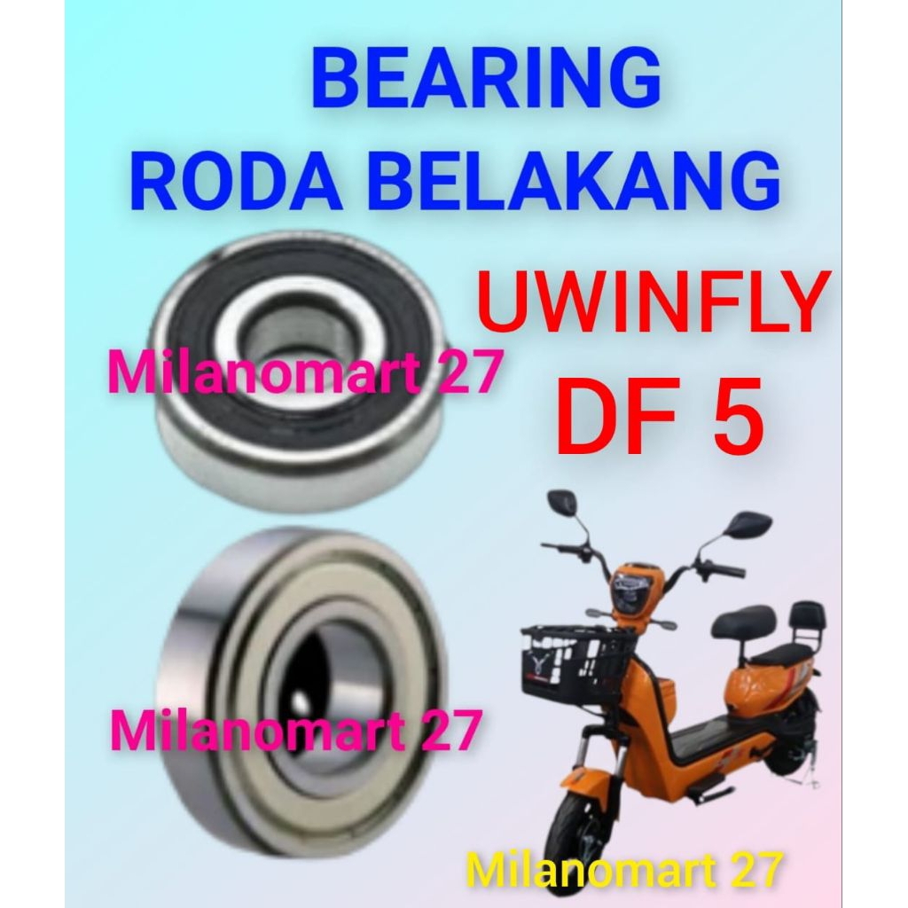 bearing roda belakang sepeda listrik uwinfly DF5 laker klahar roda depan sepeda listrik uwinfly df 5