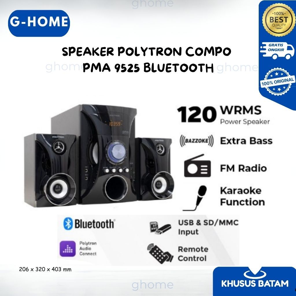 SPEAKER POLYTRON COMPO PMA 9525 BLUETOOTH
