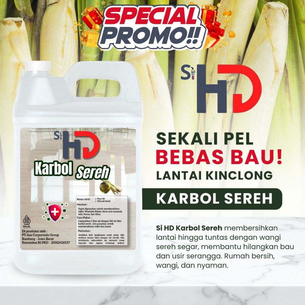 Karbol Sereh 5 Liter - Karbol 5 Liter - Karbol Sereh HD 5 Liter - Karbol HD Sereh 5 Liter