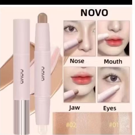 novo 2in1 highlight & contour stik face concealer