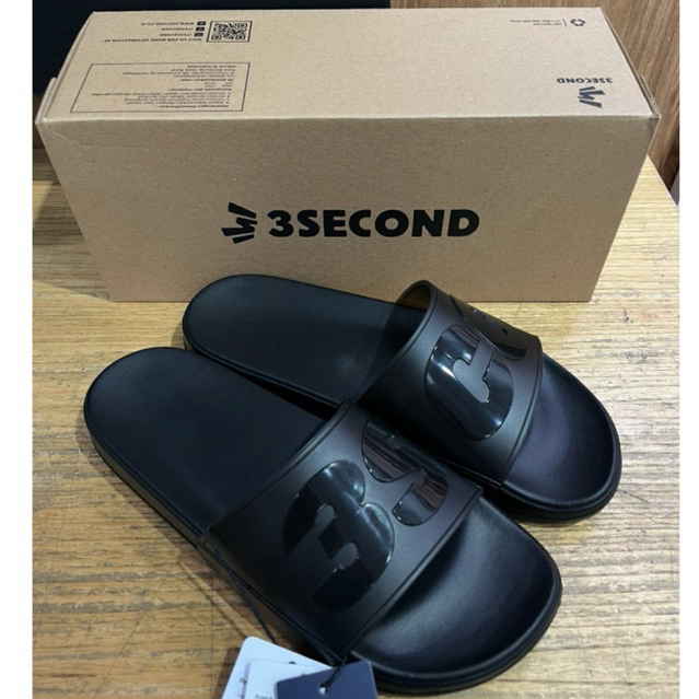 Sandal 3Second Men’s Slip On Glossy Trans Original Terbaru