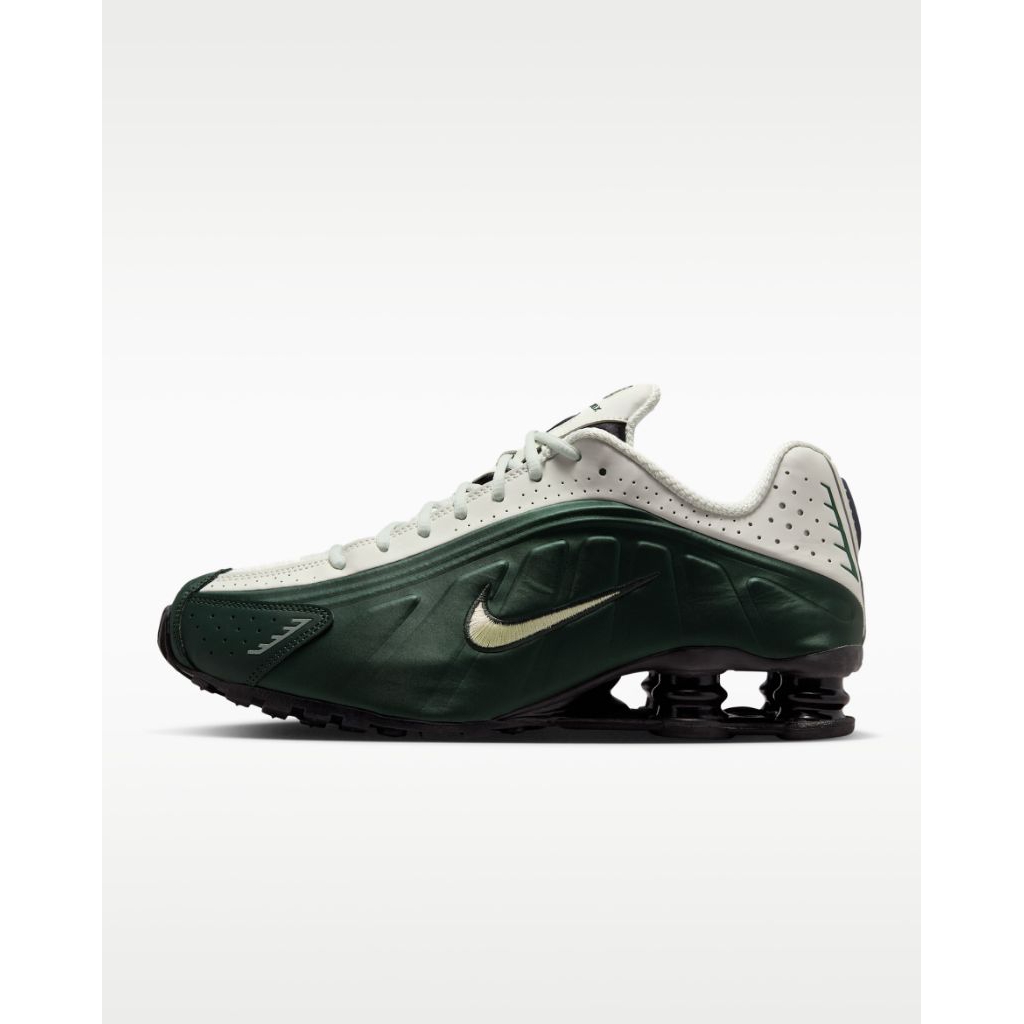 Nike Shox R4 Sneakers Black Olive Aura Original