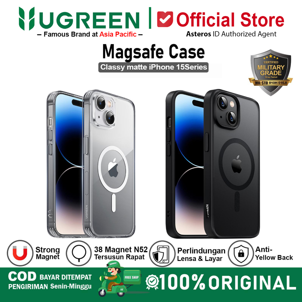 UGREEN Case Magsafe For iPhone 15 15 Plus 15 Pro 15 Pro Max  Magnetic Wireless Charging