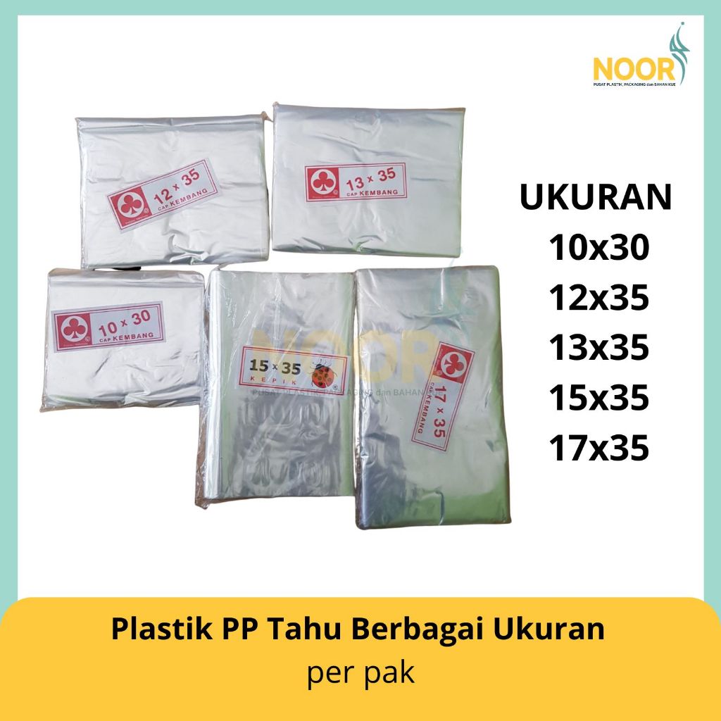 Plastik Tahu PP Tahu berbagai ukuran