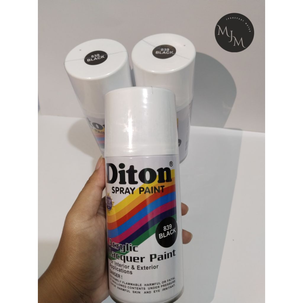 pilox diton cat semprot warna hitam kode 839 tersedia semua warna