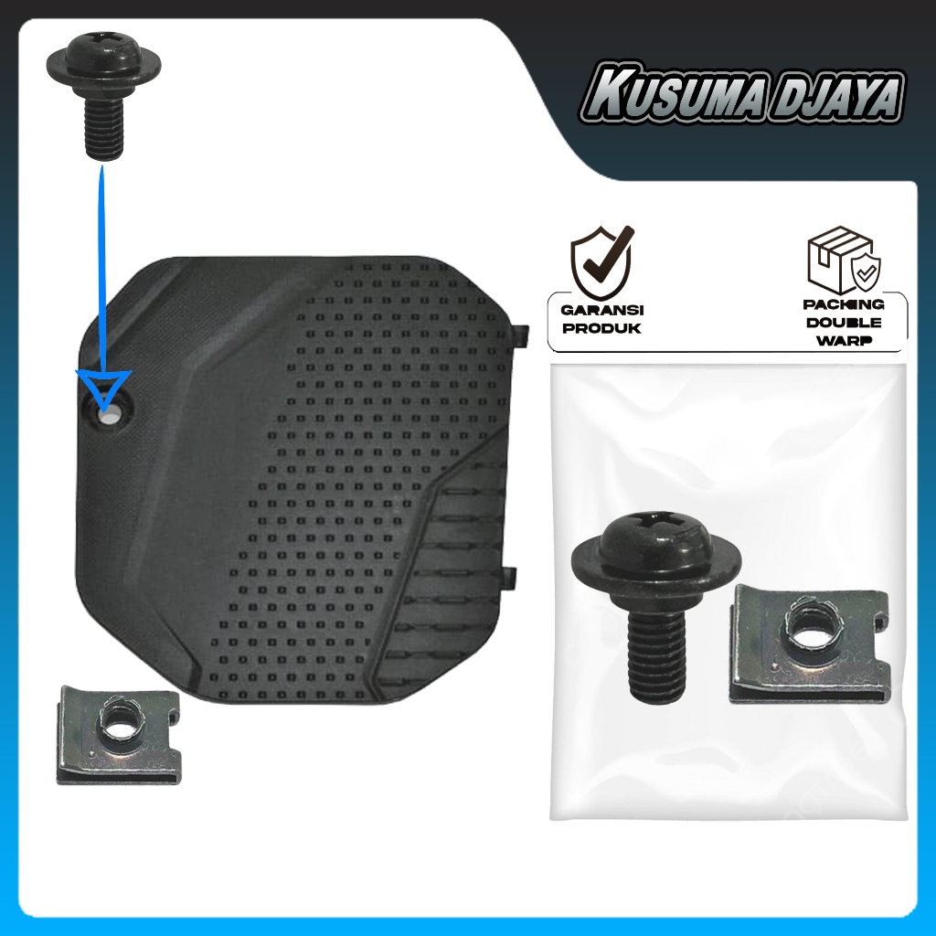 BAUD BAUT 5X12+KLIP TUTUP COVER AKI BEAT ESP 2017 - 2019 SATUAN