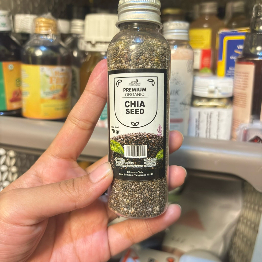 Biji Chia Seed Organik/ Black Chia Seed Premium Untuk Diet 70Gr