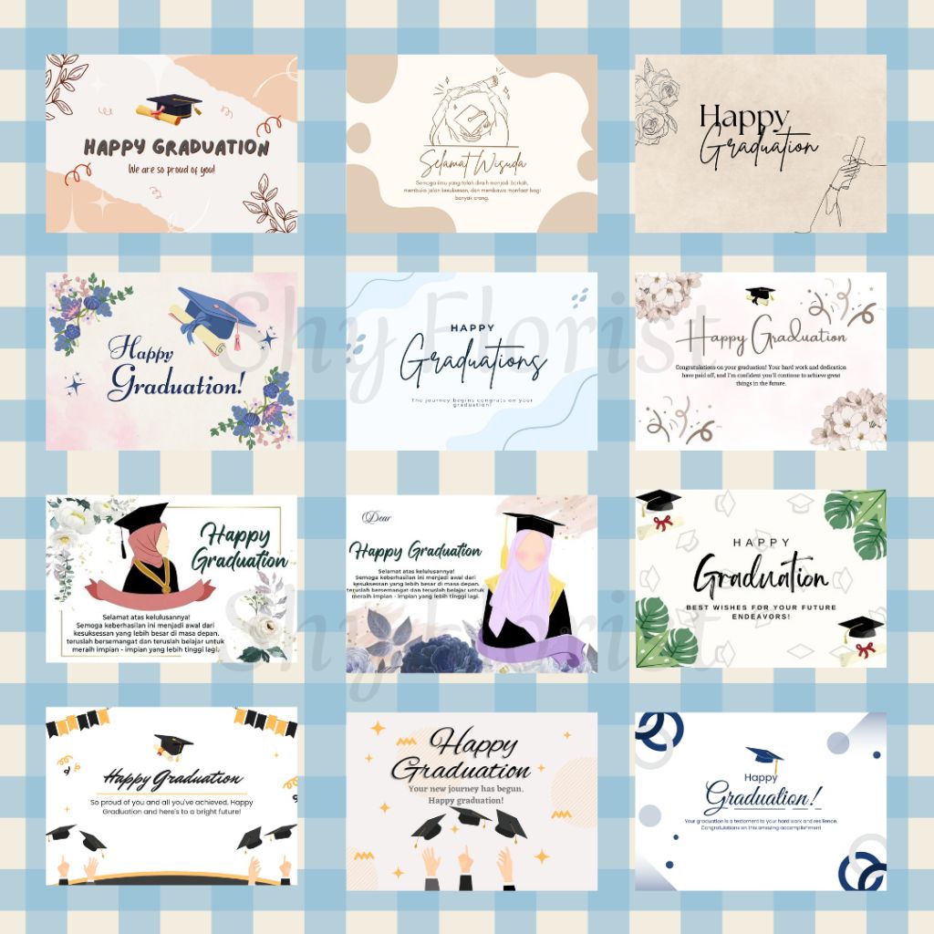 Kartu Ucapan Wisuda | Kartu Ucapan Graduation | Happy Graduation Card