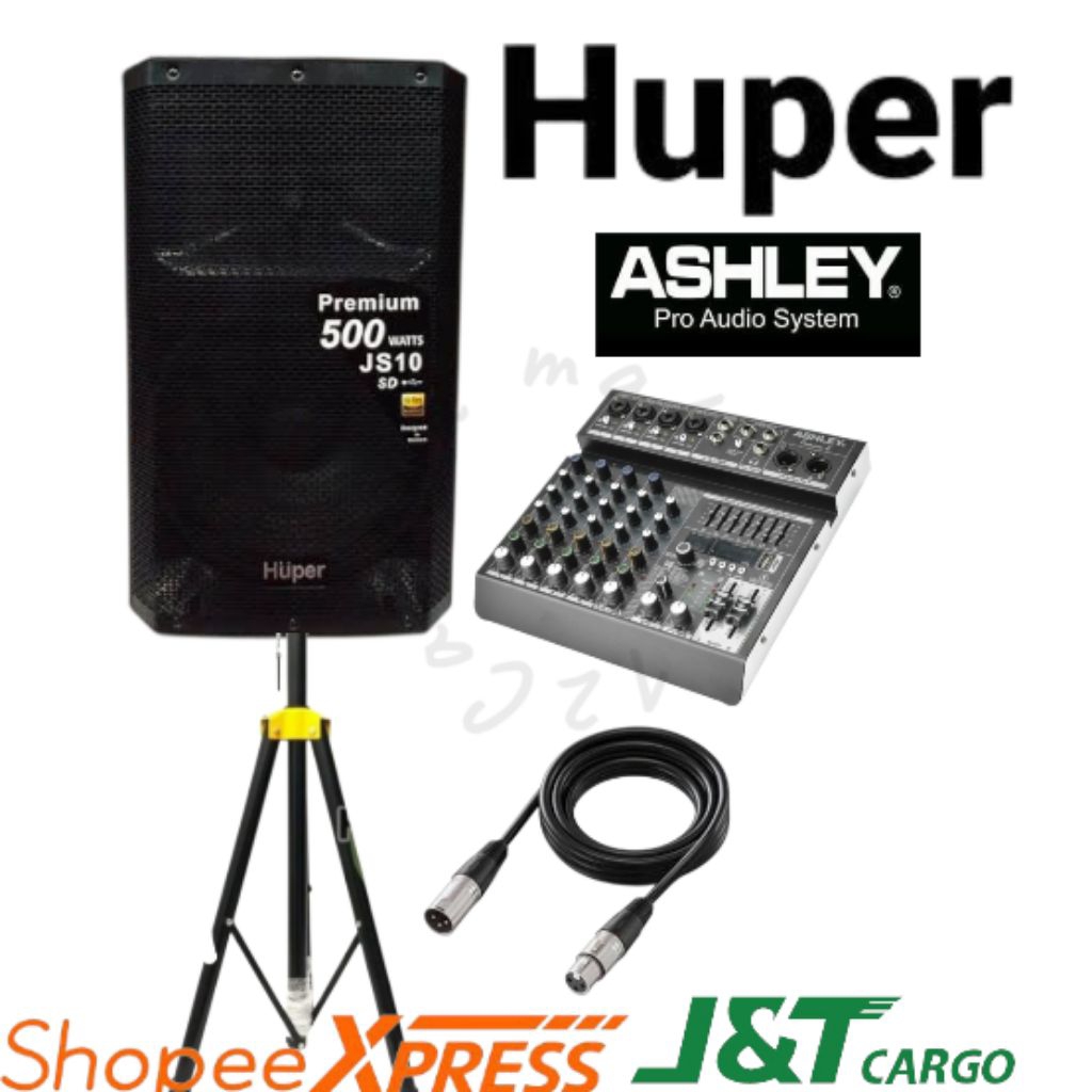 HUPER PREMIUM JS10.Speaker Aktif HUPER JS10 Premium Quality (ORIGINAL) 500 Watt Bisa USB