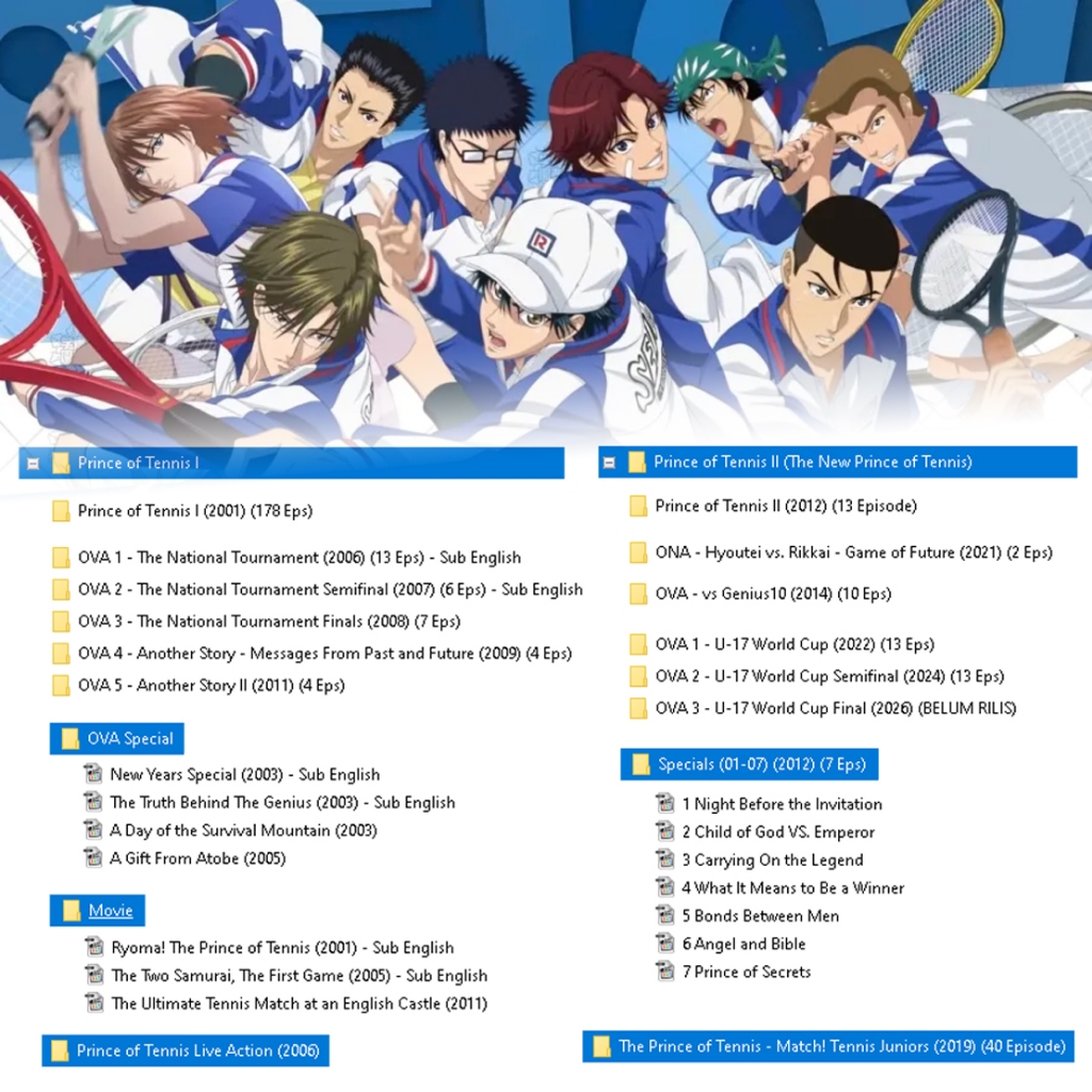 Prince of Tennis Serial Komplit