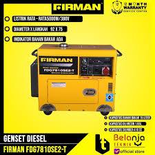 FIRMAN Genset Silent FDG 7810SE2 5000W Diesel 3Phase AVR 5500W 418cc