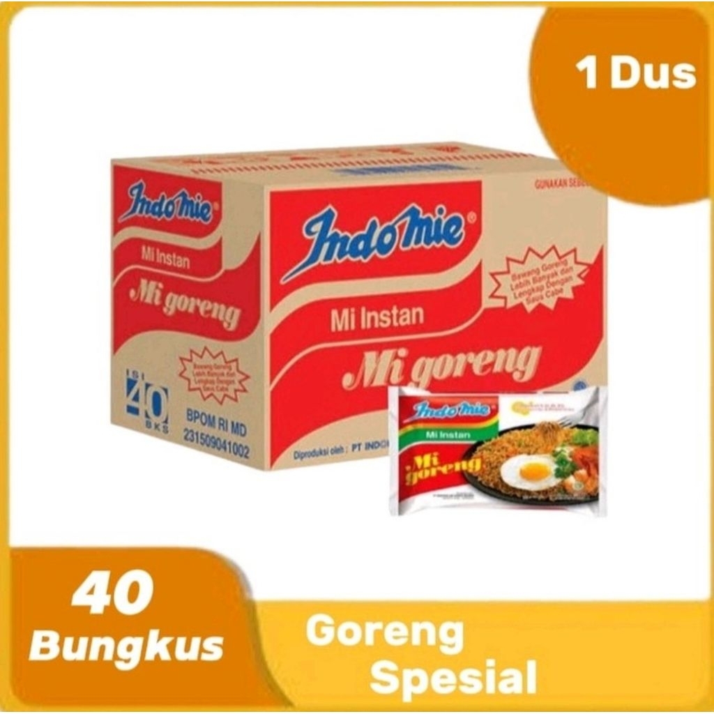 Indomie Goreng Mie instan 1 Dus
