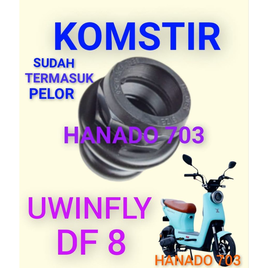 komstir sepeda listrik uwinfly DF8 kones headset komfork sepeda listrik uwinfly df 8