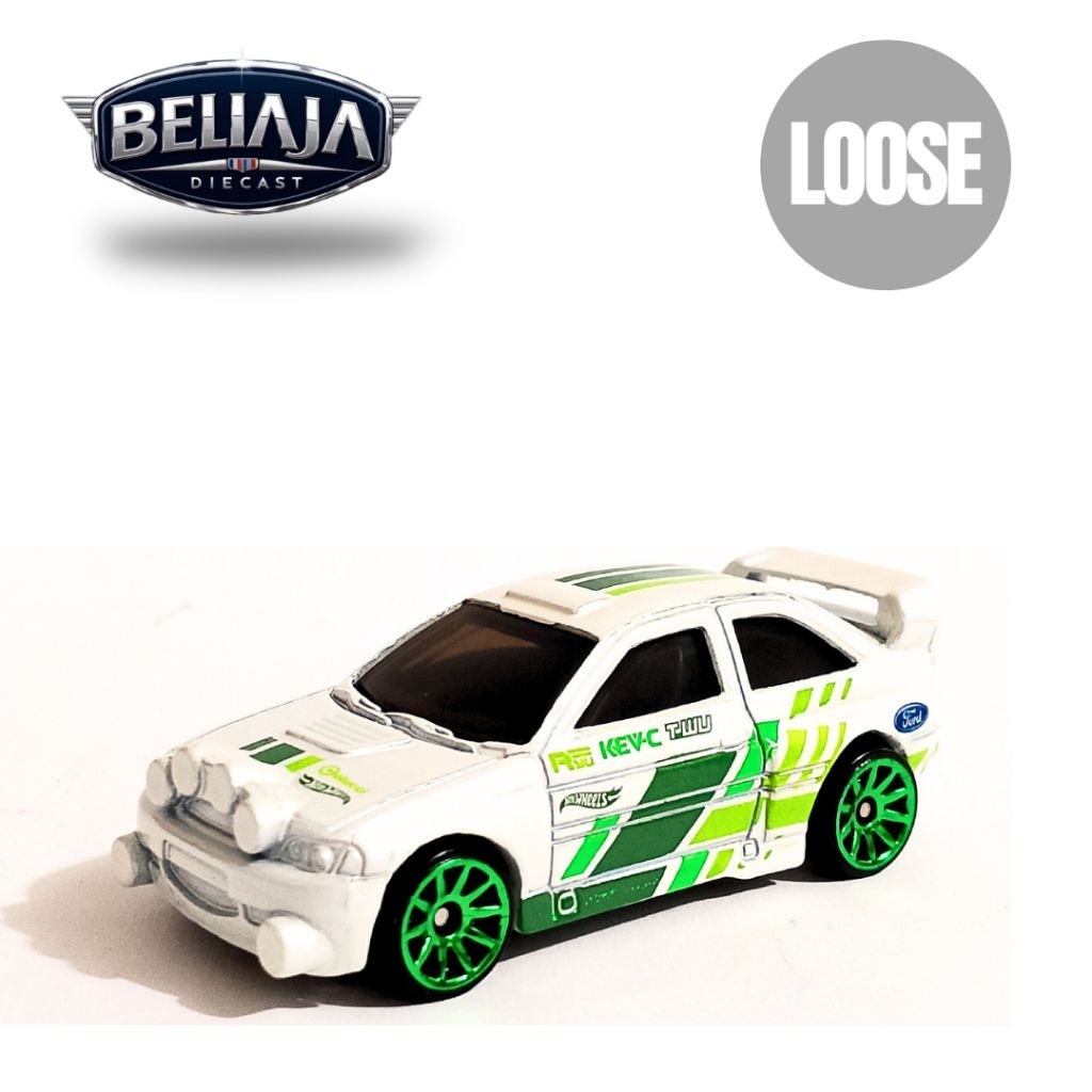 HOT WHEELS FORD ESCORT RALLY WHITE LOOSE