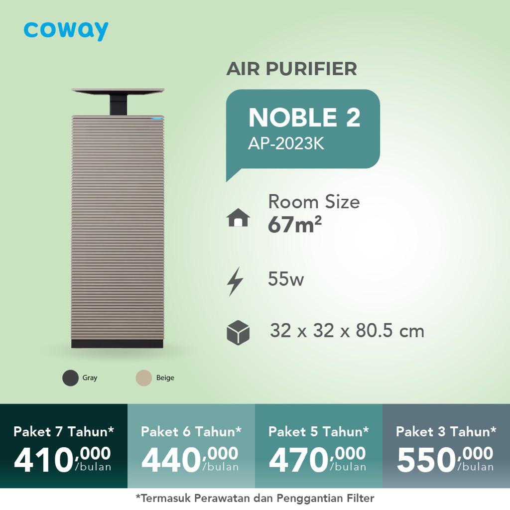 Air Purifier Coway NOBLE AP-2021A