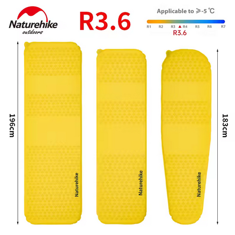 MATRAS ANGIN R3.6 ULTRALIGHT AUTOMATIC INFLATABLE CUSHION NATUREHIKE CNK2550WS033